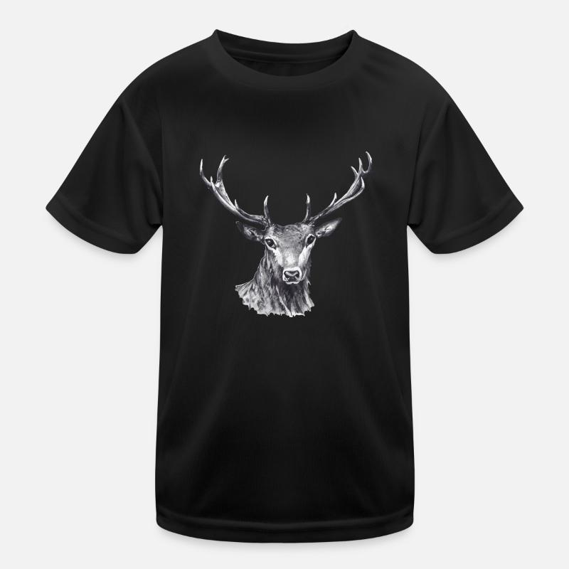 Hirsch Kinder Funktions-T-Shirt