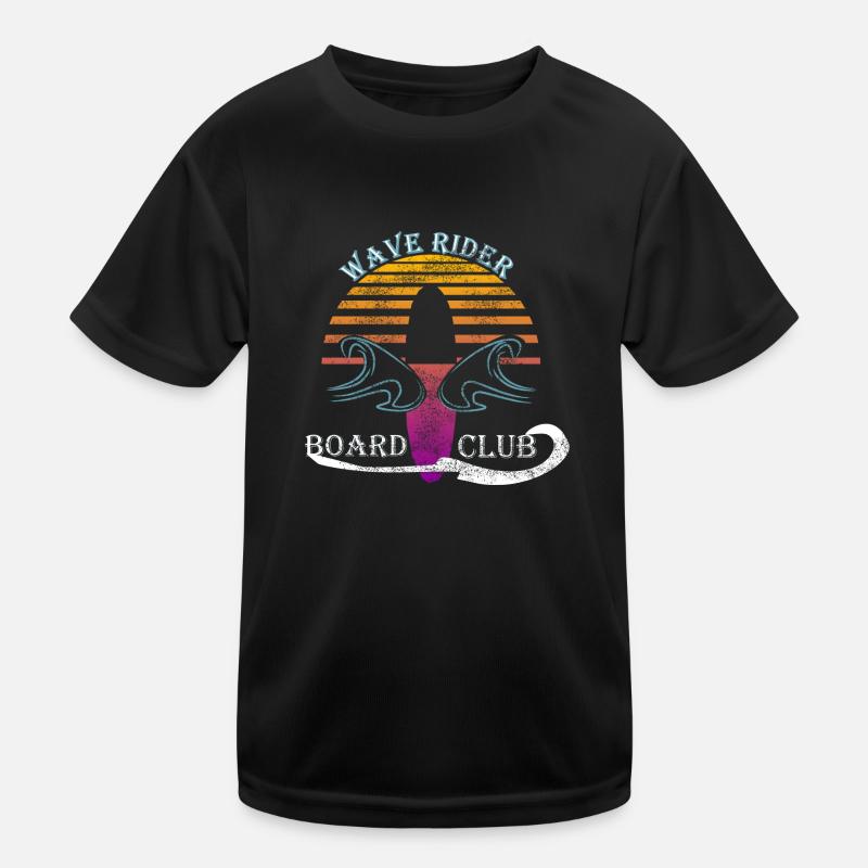 Surfer Kinder Funktions-T-Shirt