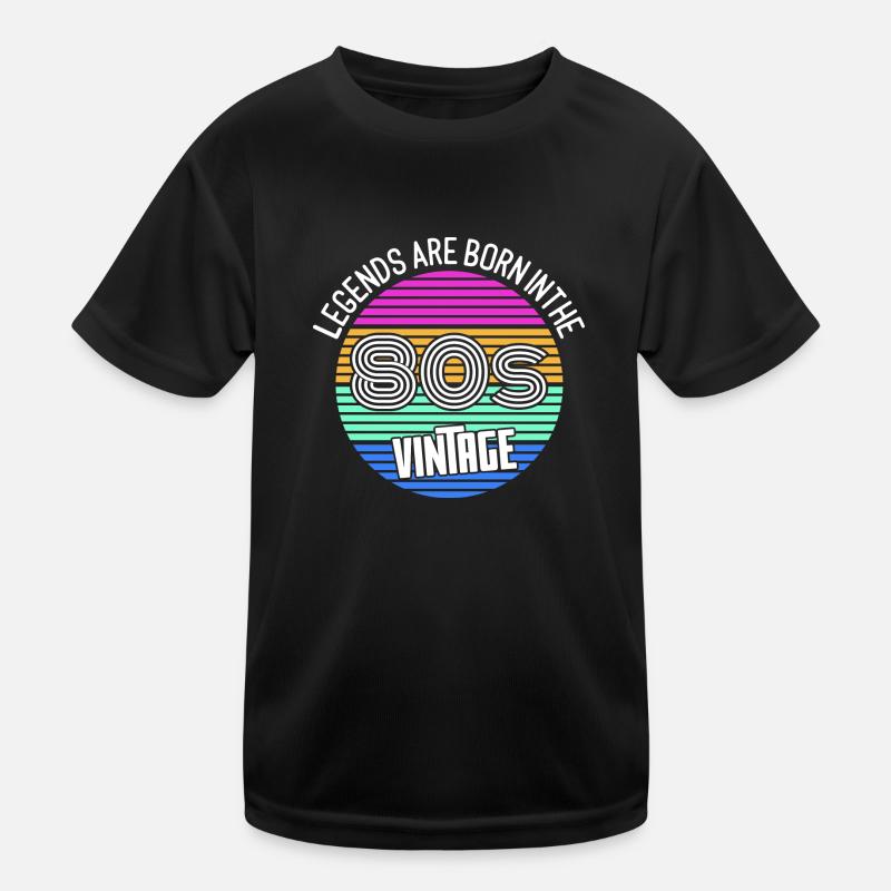 Geboren in den 80ern Kinder Funktions-T-Shirt