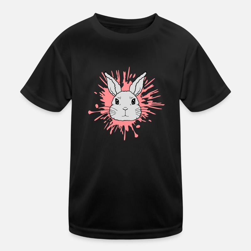 Éclaboussures de couleur gouttes lapin éclaboussures T-shirt sport Enfant