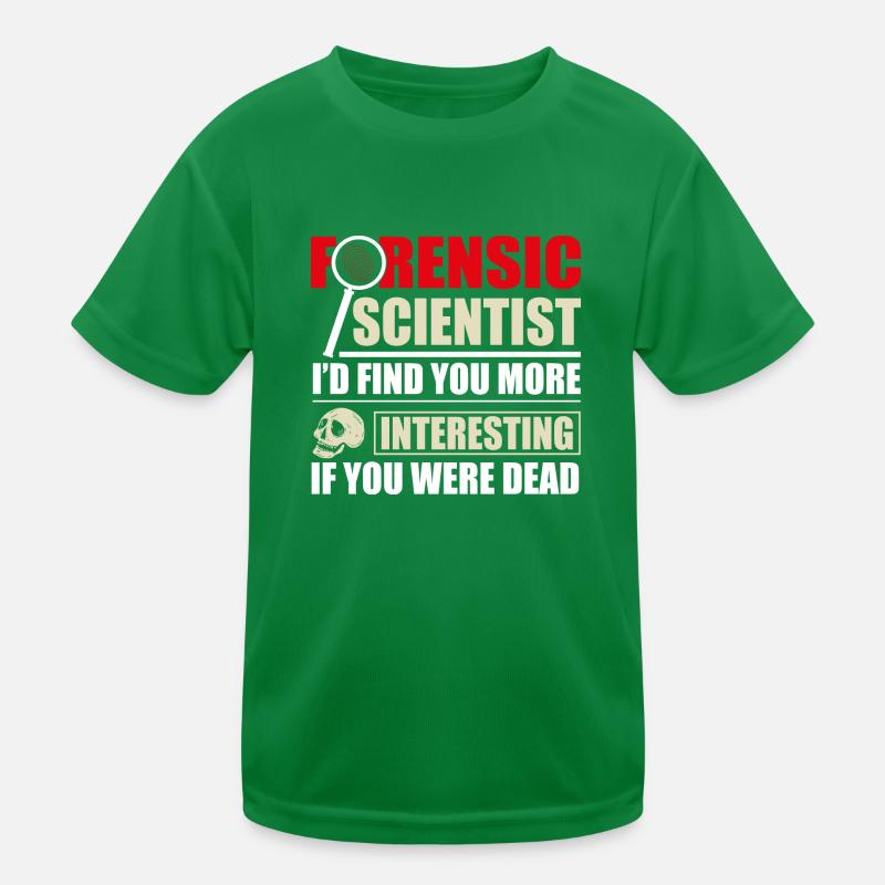 Forensic Scientist Forensics Science Student Kids Functional T-Shirt