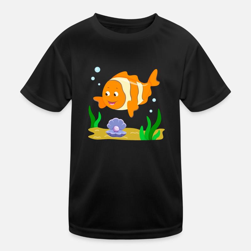 Fisch Clownfisch Kinder Funktions-T-Shirt