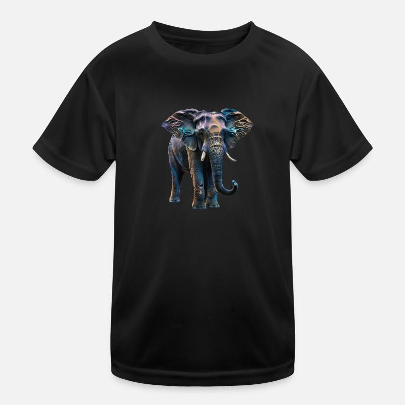 Elephant iriszierend II Kinder Funktions-T-Shirt