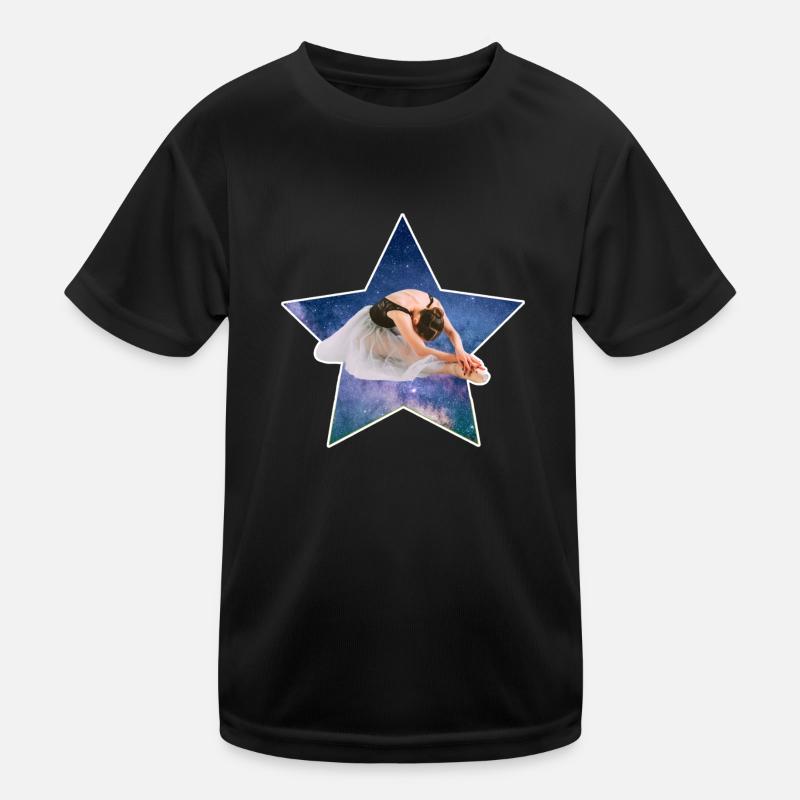 Danseuse étoile - T-shirt sport Enfant - noir