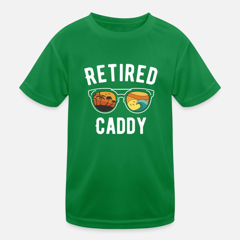 Retirement Beach Caddy Sunglasses Design Kids Functional T-Shirt