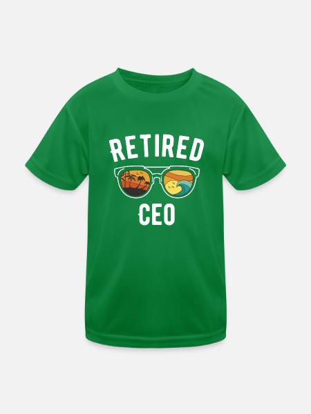 Retraite CEO Beach Sunglasses Design - T-shirt sport Enfant - vert - Devant