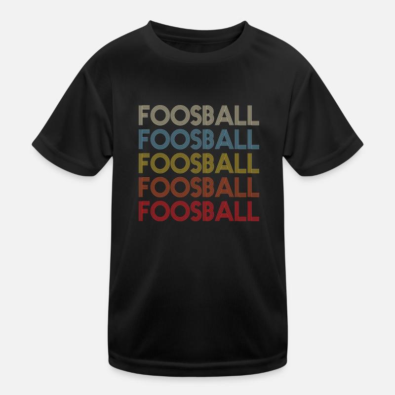 Foosball Vintage Table Soccer Player Retro Kids Functional T-Shirt