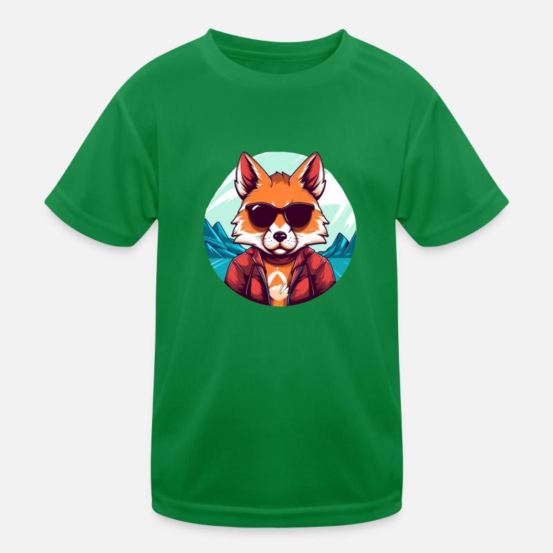Cooler Fuchs Kinder Funktions-T-Shirt