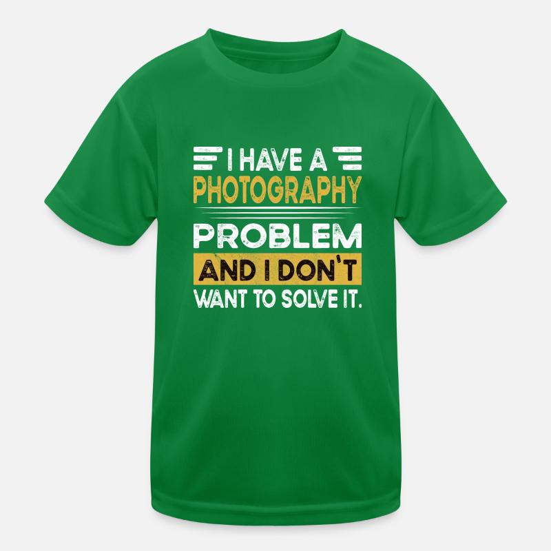 Photography is my hobby Kinder Funktions-T-Shirt
