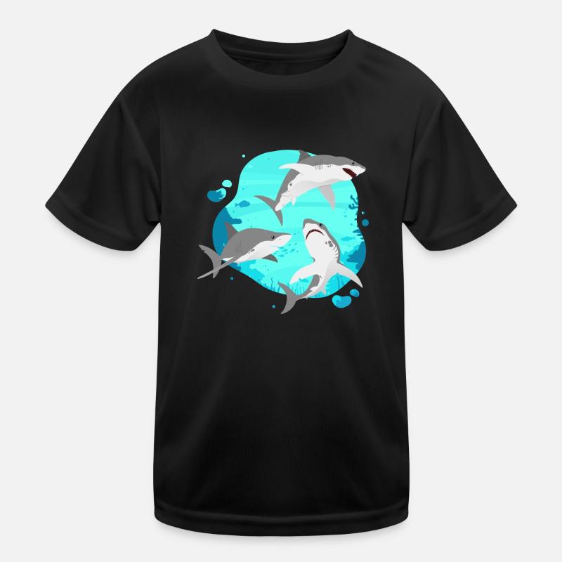 Groupe De Requins - Requin Expert De La Vie De L’océan Drôle T-shirt sport Enfant