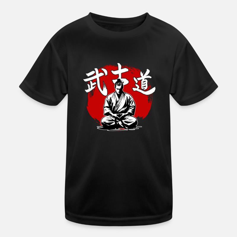 Samurai Bushido Karate Kimono Kampfkünste Kinder Funktions-T-Shirt