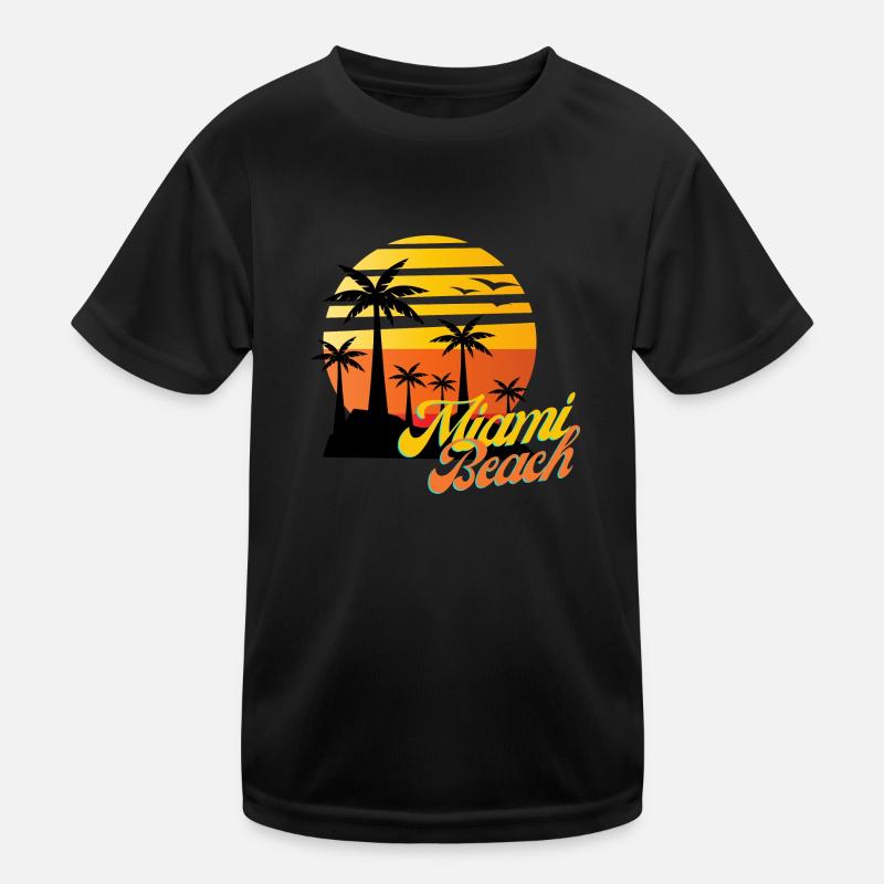 Miami Beach Kinder Funktions-T-Shirt