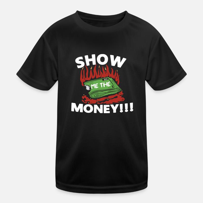 Conception d’argent d’exposition pour les professionnels à revenu élevé T-shirt sport Enfant