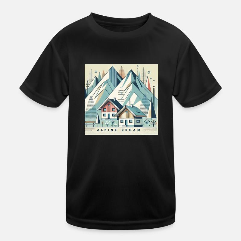 Alpiner Traum Kinder Funktions-T-Shirt