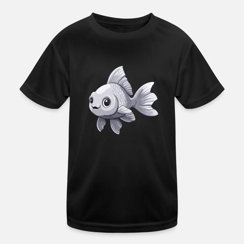 Poisson rouge à queue voilée argentée T-shirt sport Enfant