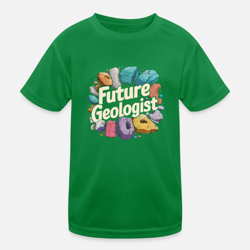 Future Geologist - Passion for Geology Kids Functional T-Shirt