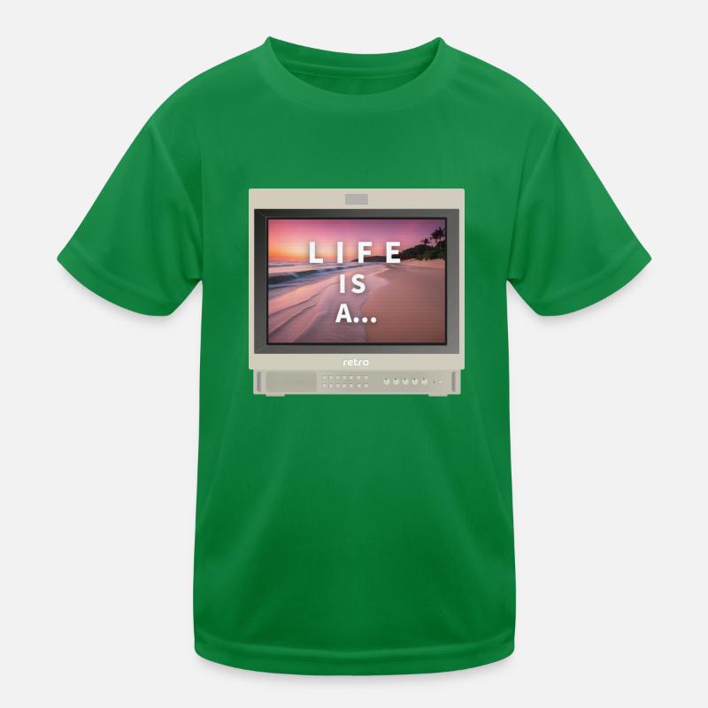 PVM Lover - Das Leben ist ein... Strand Kinder Funktions-T-Shirt