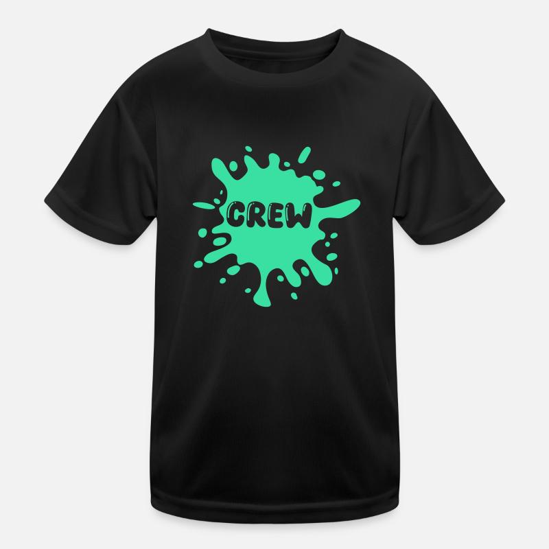 crew klecks Kinder Funktions-T-Shirt