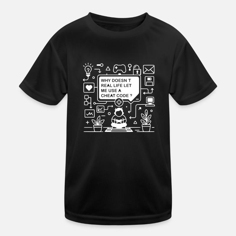 La vie de jeu sans codes de triche T-shirt sport Enfant