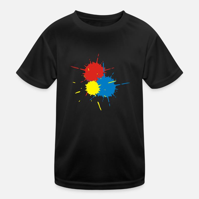 Paintball Splats Kids Functional T-Shirt