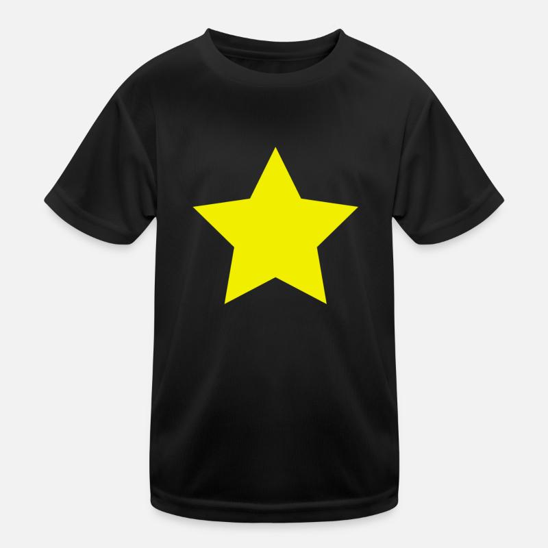 yellow star Kids Functional T-Shirt