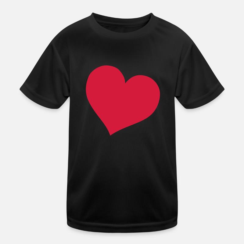herz Kinder Funktions-T-Shirt