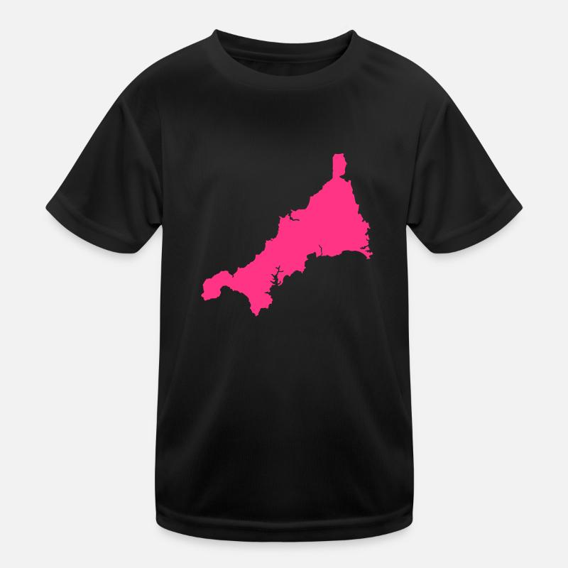 Cornwall UK County - Kids Functional T-Shirt - black