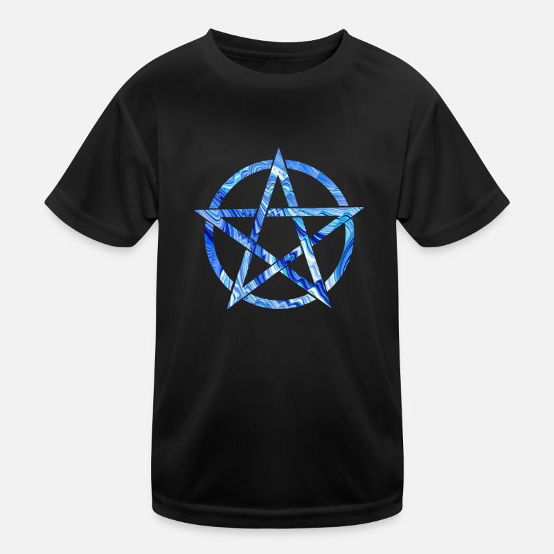 pentagram e 80 Kinder Funktions-T-Shirt