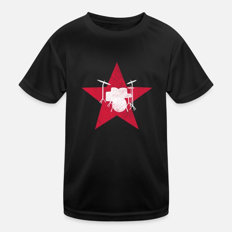 Drummer drums Kids Functional T-Shirt