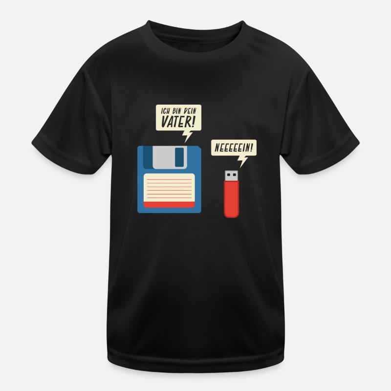 Ich Bin Dein Vater Diskette USB Stick Informatik Kinder Funktions-T-Shirt