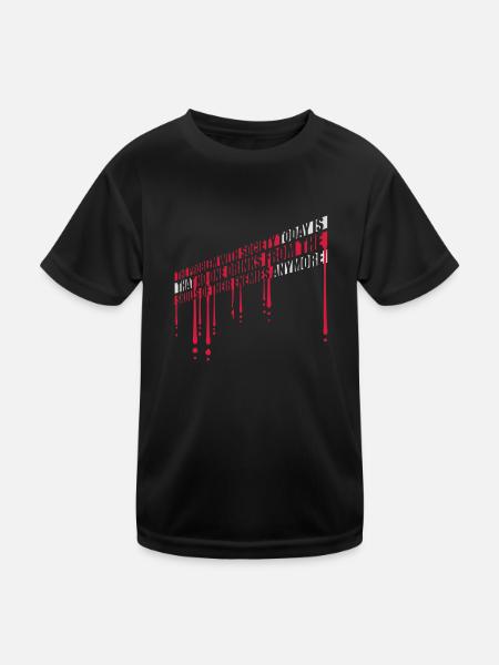 boissons de crânes ennemis - T-shirt sport Enfant - noir - Devant