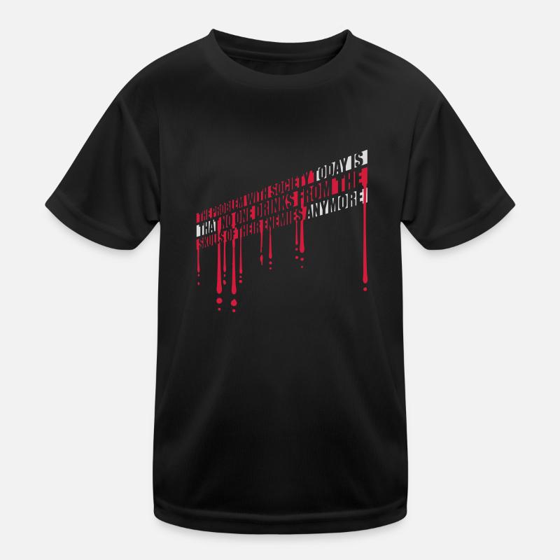 drinks from enemies skulls Kids Functional T-Shirt