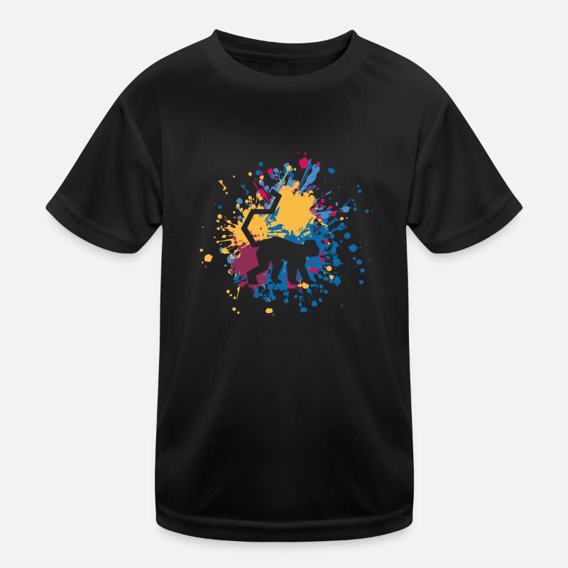 Éclaboussure de couleur de singe T-shirt sport Enfant