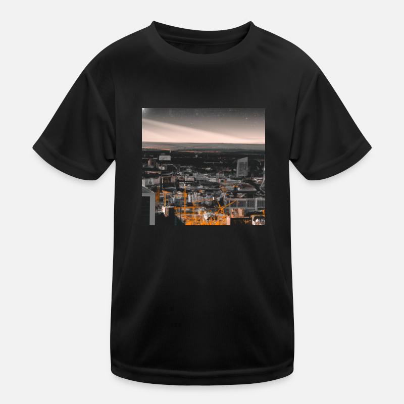 Ville dans le noir T-shirt sport Enfant