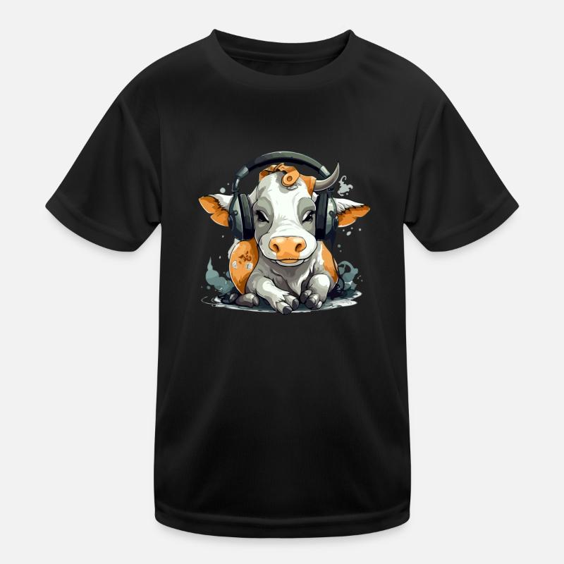 Milly la vache audiophile T-shirt sport Enfant