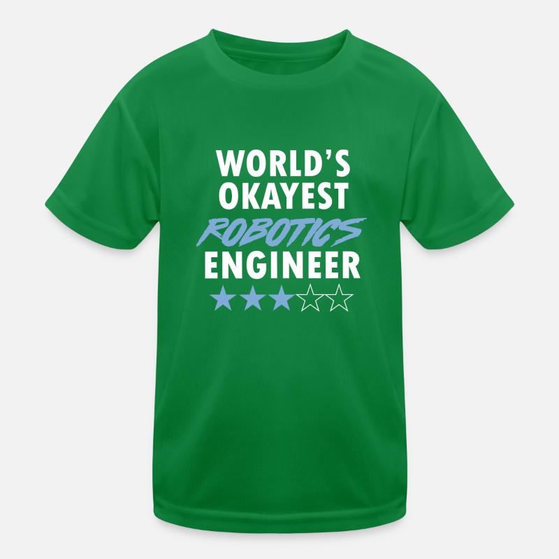 Droid Builder School Funny World’s Okayest Robotique T-shirt sport Enfant