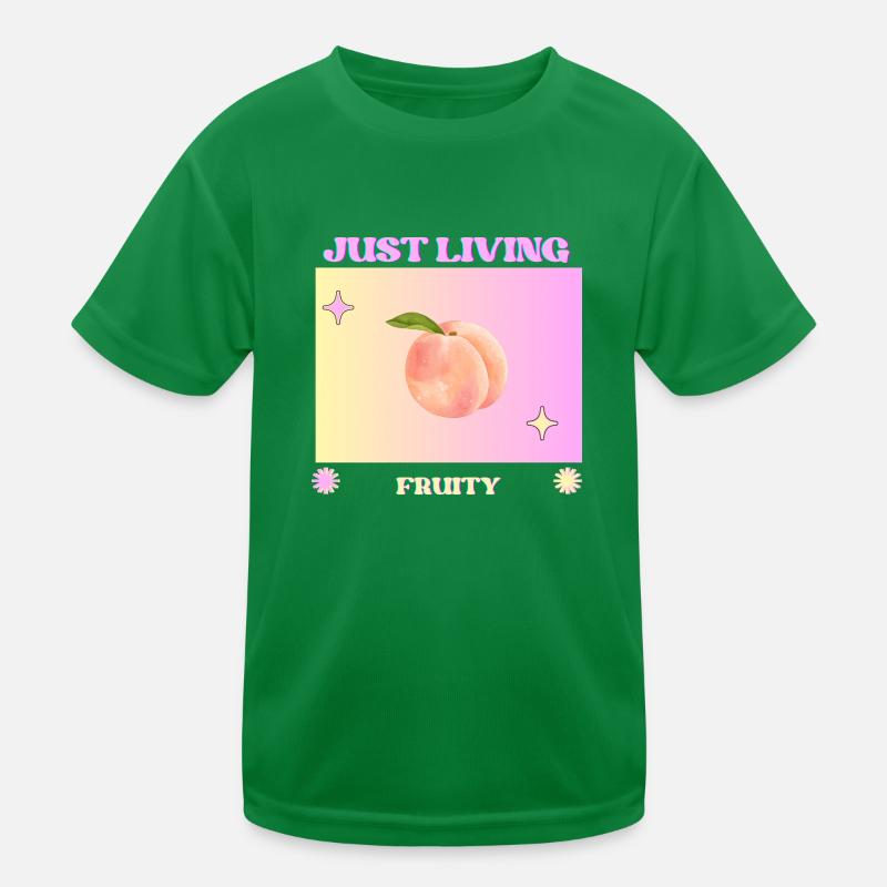 Peach Kinder Funktions-T-Shirt