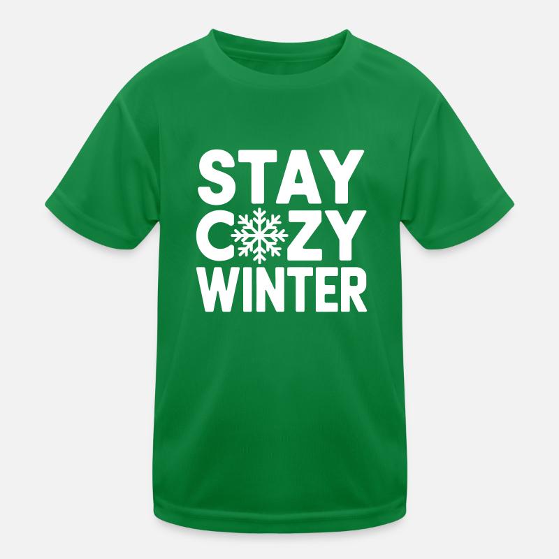 Bleiben Sie gemütlich Winter Kinder Funktions-T-Shirt