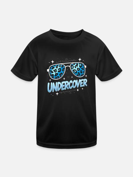 Undercover Speech - Sunglasses Design - Kids Functional T-Shirt - black - Front
