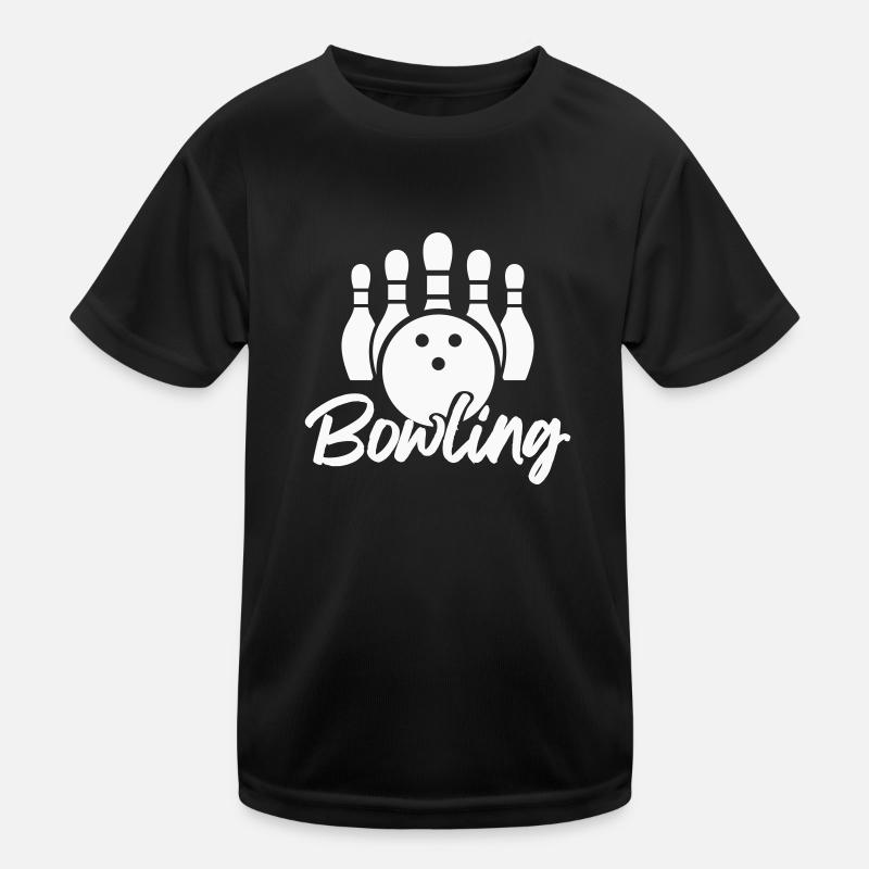bowling Kinder Funktions-T-Shirt