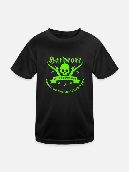 techno - Kinder Funktions-T-Shirt - Schwarz