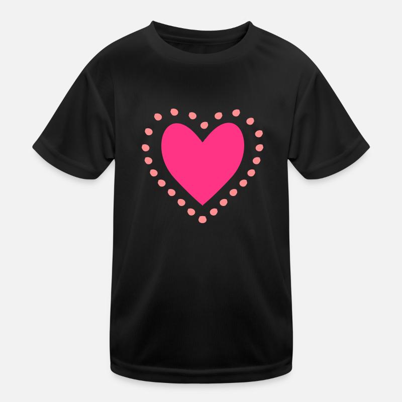 Herz Kinder Funktions-T-Shirt