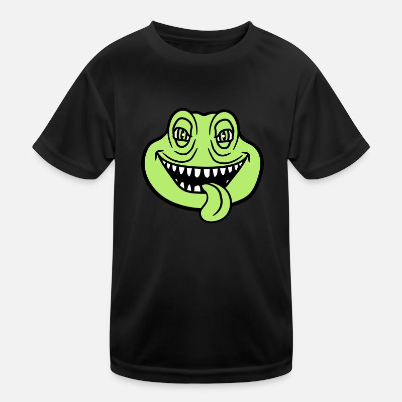 face head monster boese snake dangerous la Kids Functional T-Shirt