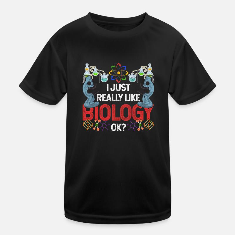 Science nerd biologie T-shirt sport Enfant