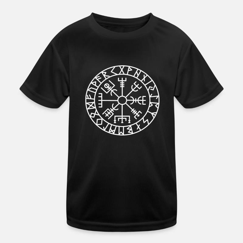 Viking Compass Vegvisir Viking Celts Germanic Kids Functional T-Shirt
