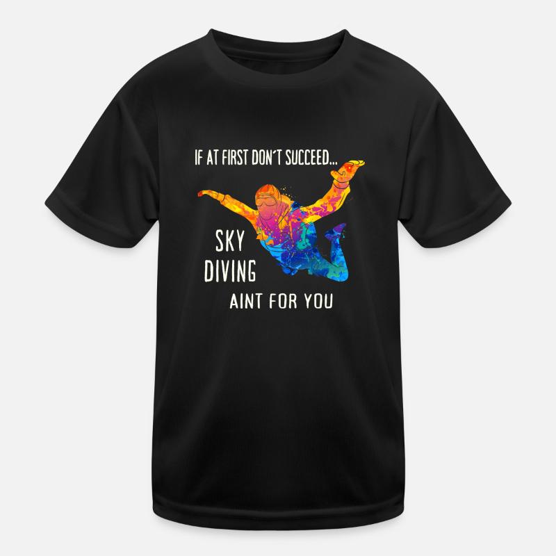 Skydive Fallschirmspringer Skydiver Freifall Kinder Funktions-T-Shirt