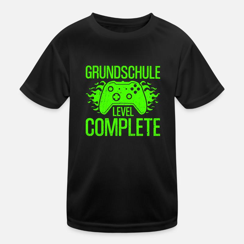 Grundschule Abschluss Level Complete Kinder Funktions-T-Shirt