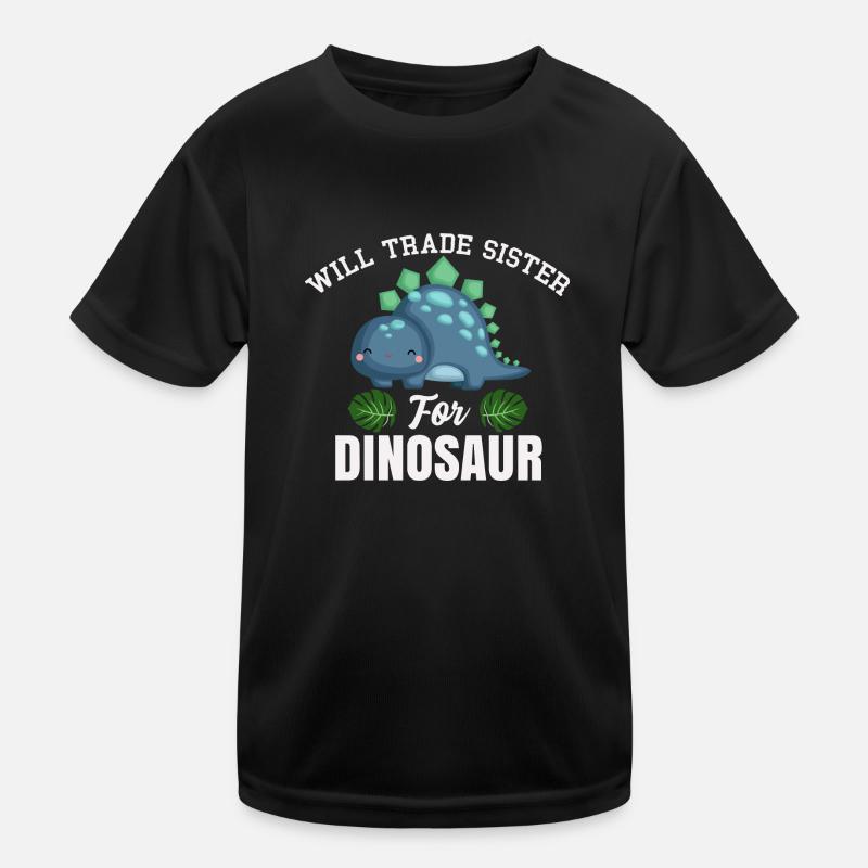 Dinosaurier Bruder Zitat Witzig Dino Schwester Kinder Funktions-T-Shirt