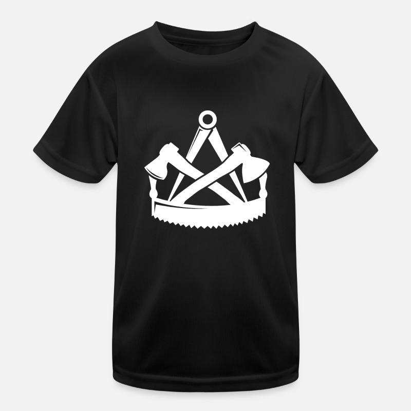 Zimmerer Zunft Logo Zimmermann Zimmerleute Kinder Funktions-T-Shirt