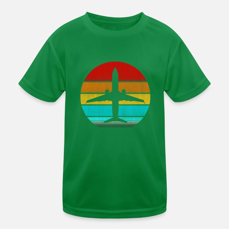 Flugzeug Kinder Funktions-T-Shirt
